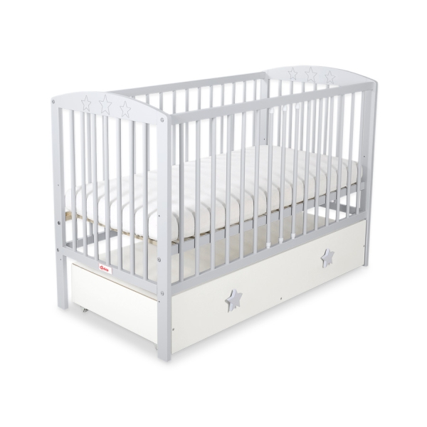 Lit pour Bébé avec Tiroir 120x60 cm Maxi étoiles