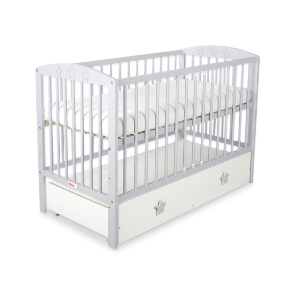 Lit pour Bébé avec Tiroir 120x60 cm Maxi étoiles