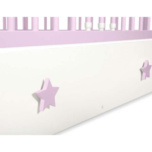 Lit pour Bébé avec Tiroir 120x60 cm Maxi étoiles