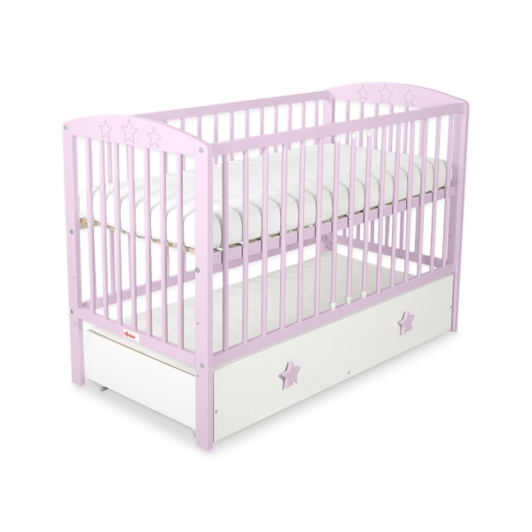 Lit pour Bébé avec Tiroir 120x60 cm Maxi étoiles