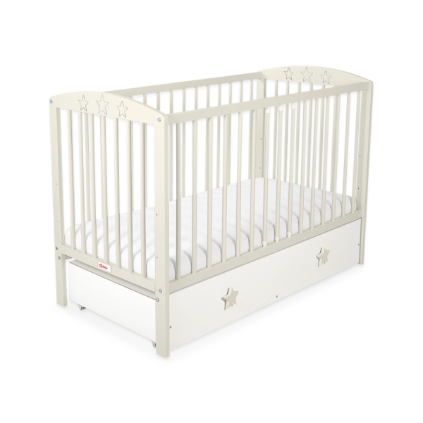 Lit pour Bébé avec Tiroir 120x60 cm Maxi étoiles