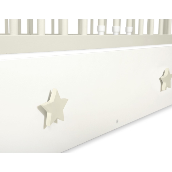 Lit pour Bébé avec Tiroir 120x60 cm Maxi étoiles