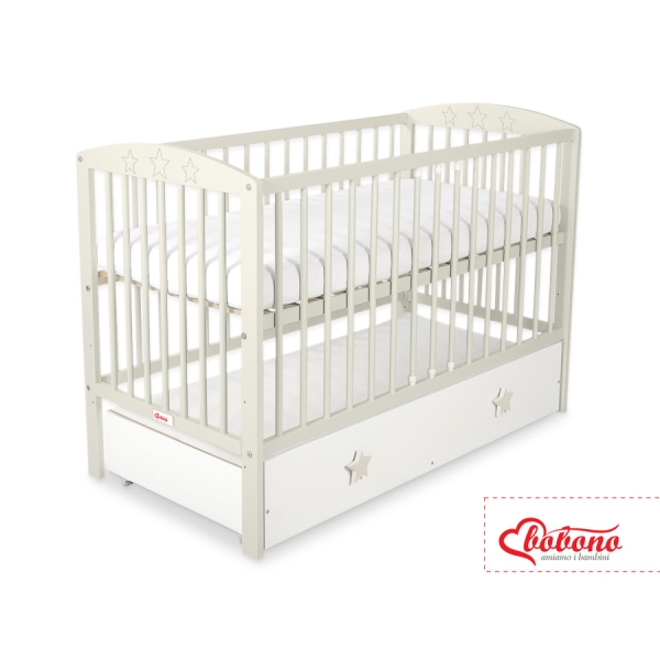 Lit pour Bébé avec Tiroir 120x60 cm Maxi étoiles