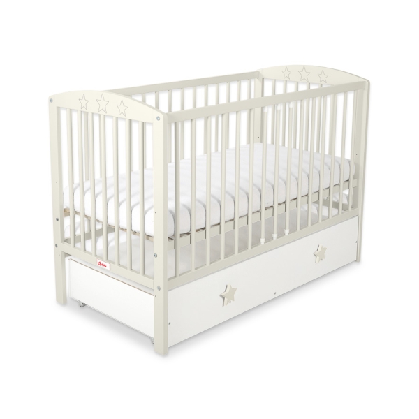 Lit pour Bébé avec Tiroir 120x60 cm Maxi étoiles