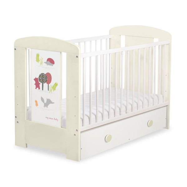 Lit pour Bébé avec Tiroir 120x60 cm Maxi Forêt