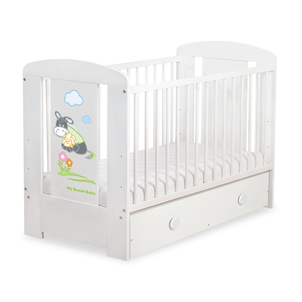 Lit pour Bébé avec Tiroir 120x60 cm Maxi Luca