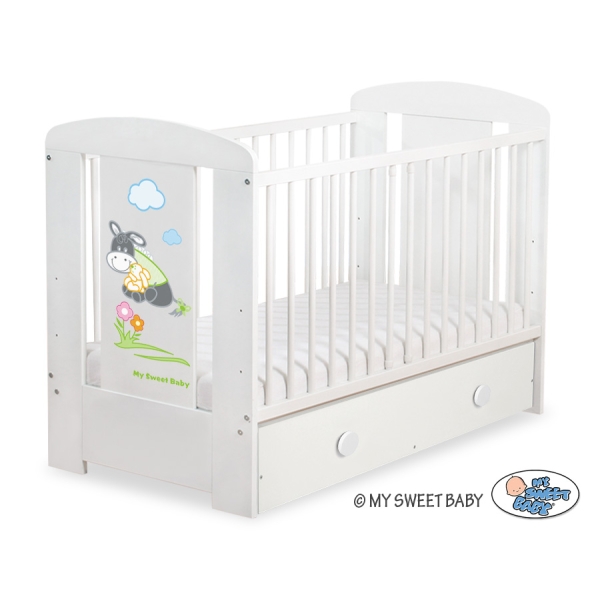 Lit pour Bébé avec Tiroir 120x60 cm Maxi Luca