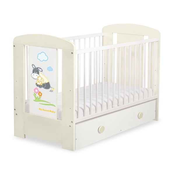 Lit pour Bébé avec Tiroir 120x60 cm Maxi Luca