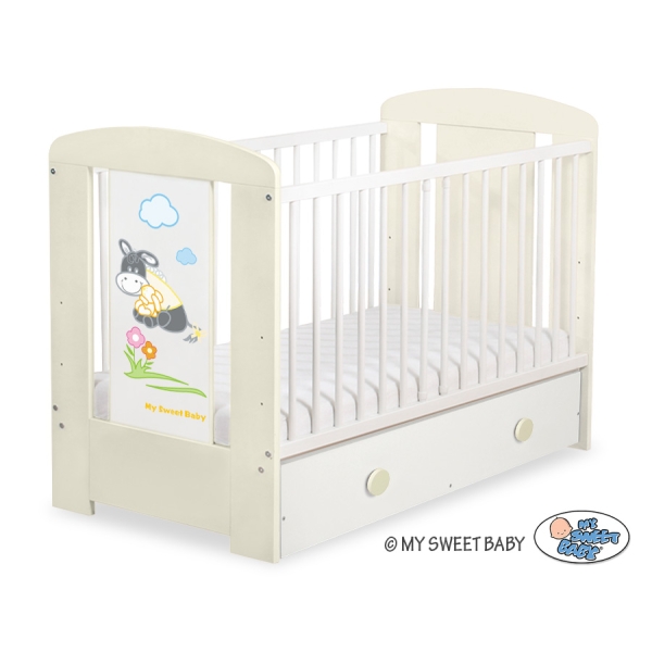 Lit pour Bébé avec Tiroir 120x60 cm Maxi Luca