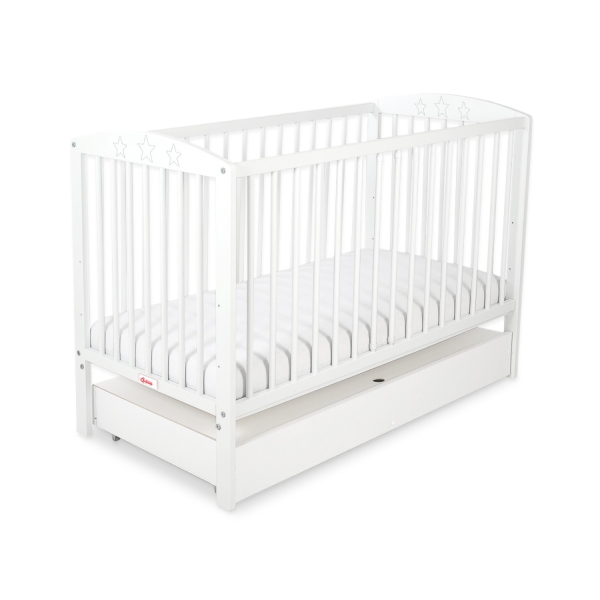 Lit pour Bébé avec Tiroir 120x60 cm Standard étoiles