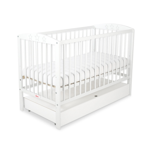 Lit pour Bébé avec Tiroir 120x60 cm Standard étoiles