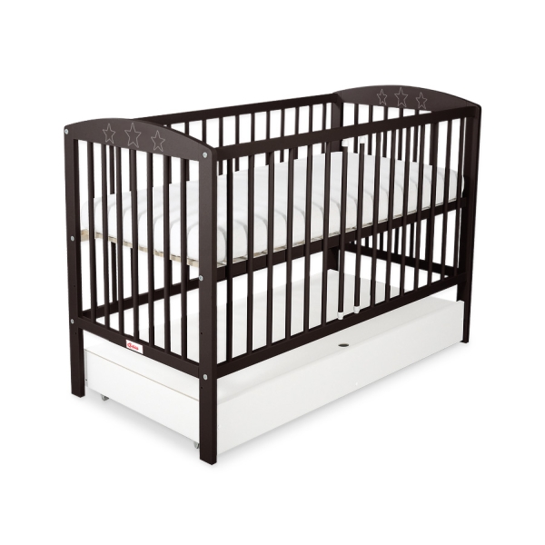 Lit pour Bébé avec Tiroir 120x60 cm Standard étoiles