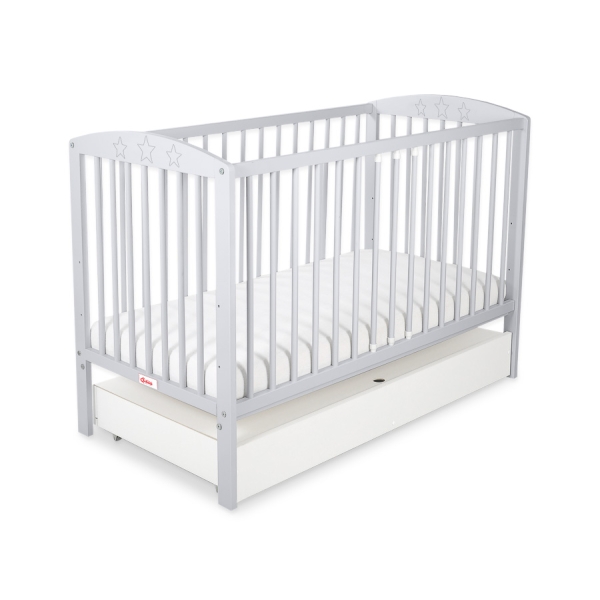 Lit pour Bébé avec Tiroir 120x60 cm Standard étoiles