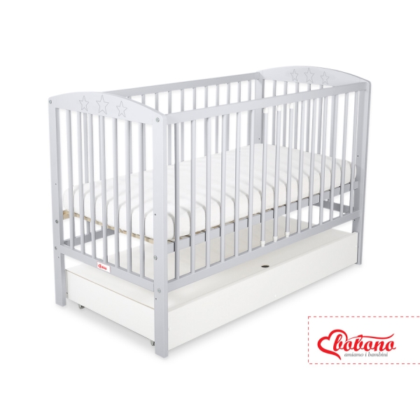 Lit pour Bébé avec Tiroir 120x60 cm Standard étoiles
