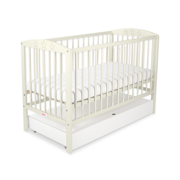 Lit pour Bébé avec Tiroir 120x60 cm Standard étoiles
