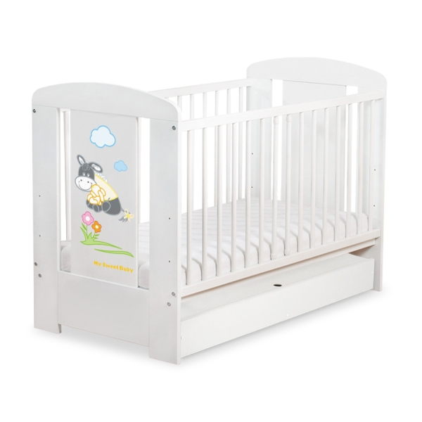 Lit pour Bébé avec Tiroir 120x60 cm Standard Luca