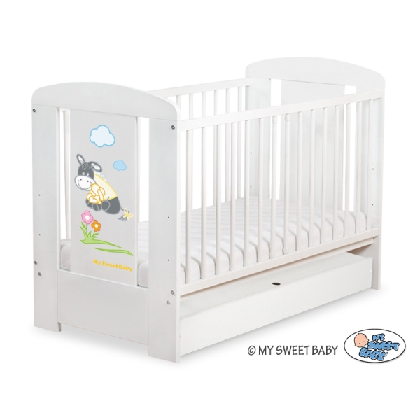 Lit pour Bébé avec Tiroir 120x60 cm Standard Luca