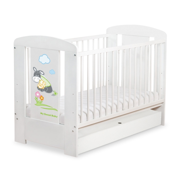 Lit pour Bébé avec Tiroir 120x60 cm Standard Luca