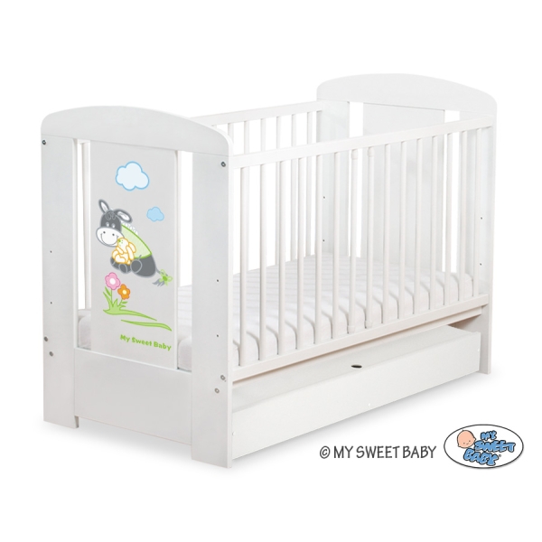 Lit pour Bébé avec Tiroir 120x60 cm Standard Luca