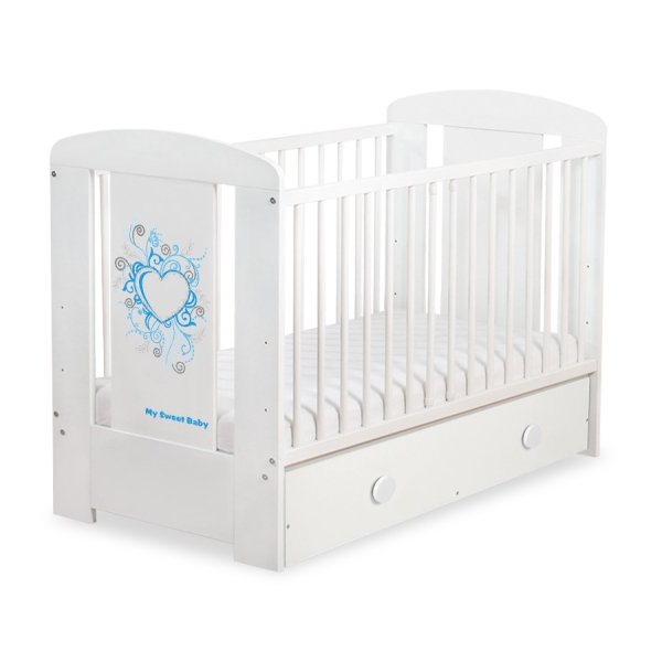 Lit pour Bébé avec Tiroir 120x60 Maxi
