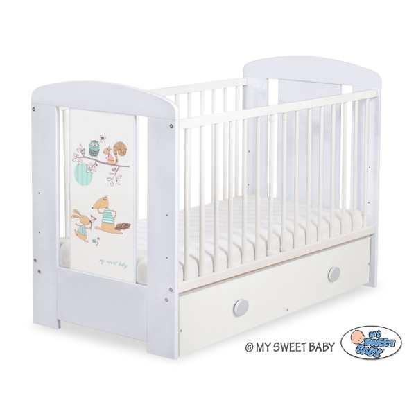Lit pour Bébé avec Tiroir 120x60 Maxi