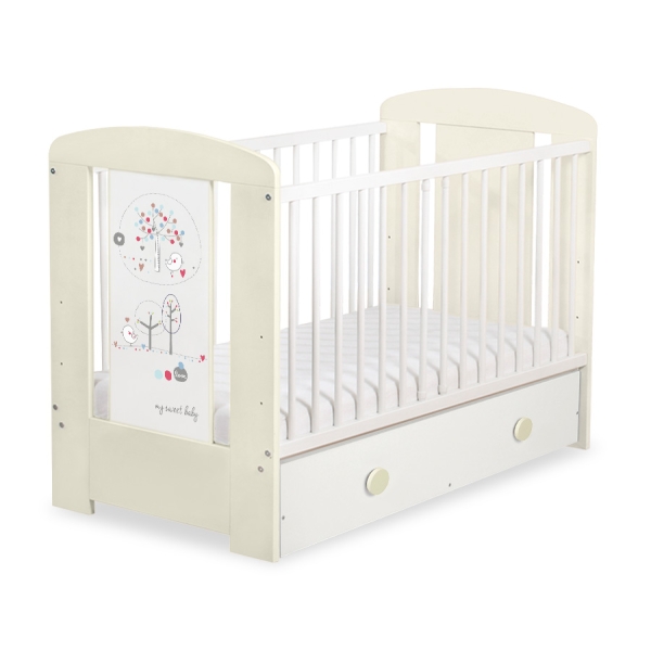 Lit pour Bébé avec Tiroir 120x60 Maxi