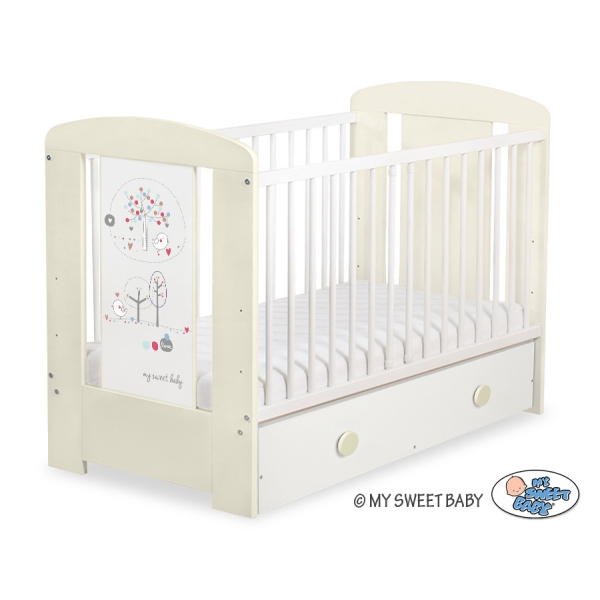 Lit pour Bébé avec Tiroir 120x60 Maxi