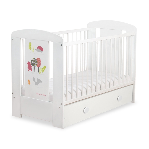 Lit pour Bébé avec Tiroir 120x60 Maxi Forêt