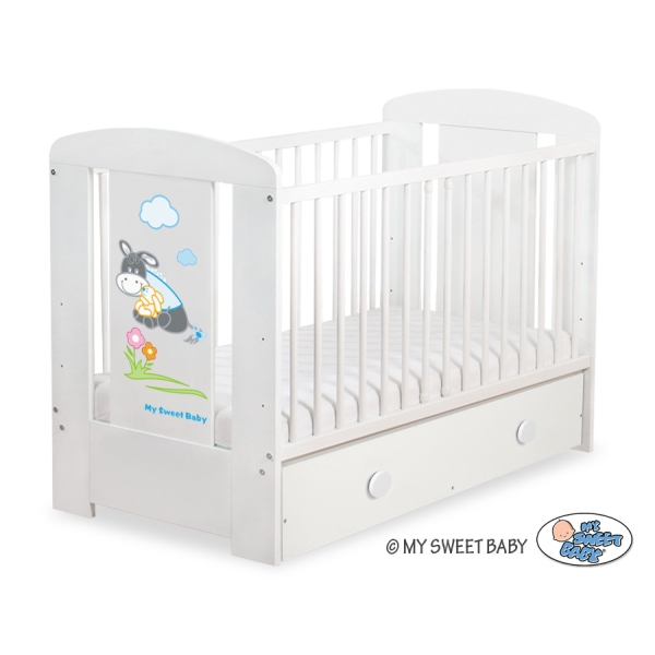 Lit pour Bébé avec Tiroir 120x60 Maxi Luca