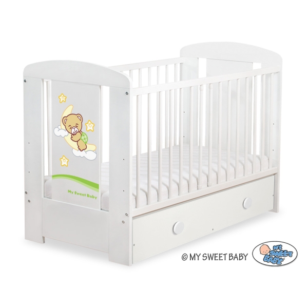 Lit pour Bébé avec Tiroir 120x60 Maxi Nuit
