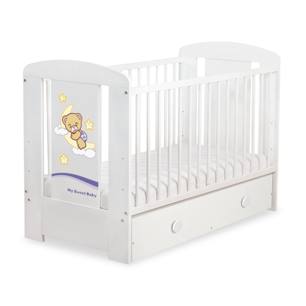 Lit pour Bébé avec Tiroir 120x60 Maxi Nuit