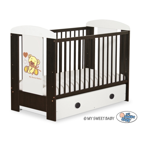 Lit pour Bébé avec Tiroir 120x60 Maxi Papillon