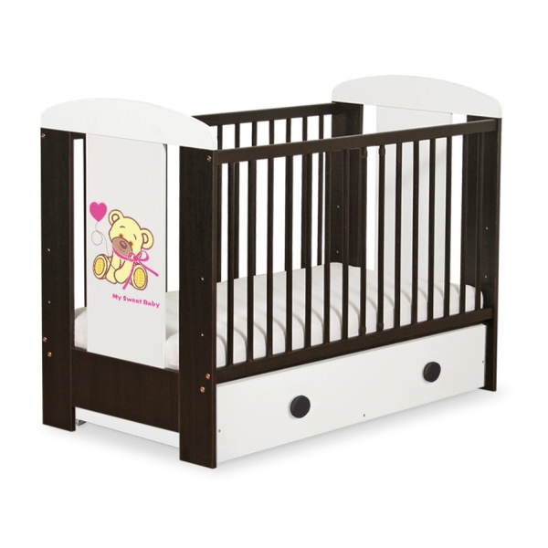 Lit pour Bébé avec Tiroir 120x60 Maxi Papillon