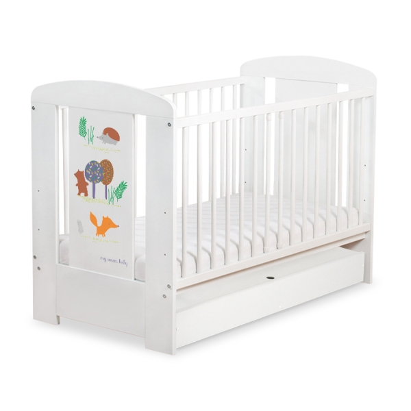 Lit pour Bébé avec Tiroir 120x60 Standard Forêt