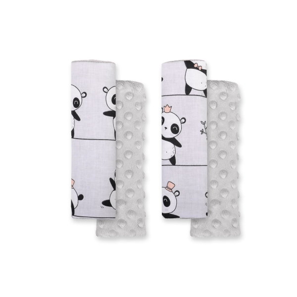 Lot de 2 Protèges Ceinture Gris Panda