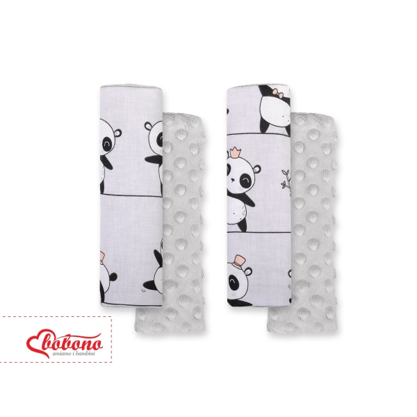 Lot de 2 Protèges Ceinture Gris Panda