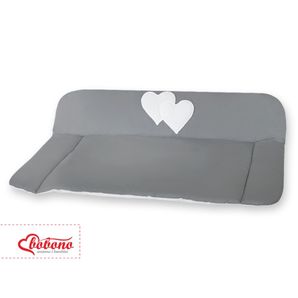 Matelas à Langer Bébé Anthracite Cœurs