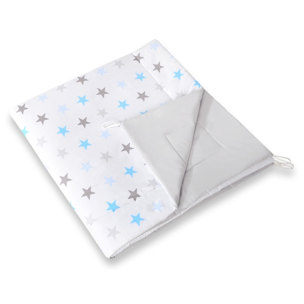 Matelas de Jeu pour Tipi Bleu Gris étoiles