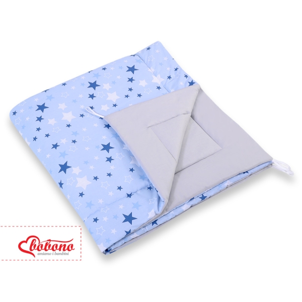 Matelas de Jeu pour Tipi Bleu Gris étoiles