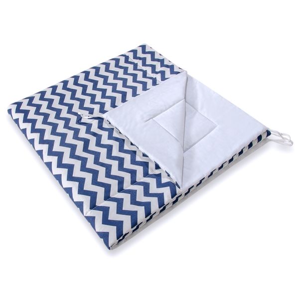 Matelas de Sol pour Tipi (Teepee) Bleu Foncé Chevron