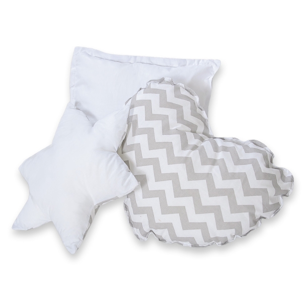 Méga Lot: Tente de Tipi + Tapis de Jeu + Oreillers + Plumes Gris Chevron