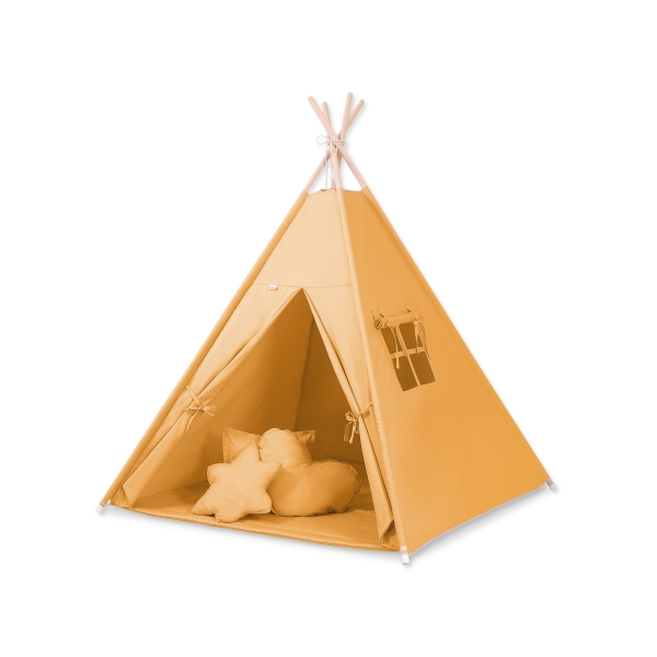 Méga Lot: Tente de Tipi + Tapis de Jeu + Oreillers + Plumes Miel
