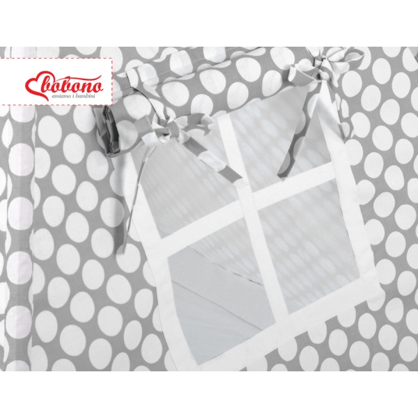 Méga Lot: Tipi pour Enfant avec Tapis de Jeu et Oreillers Gris