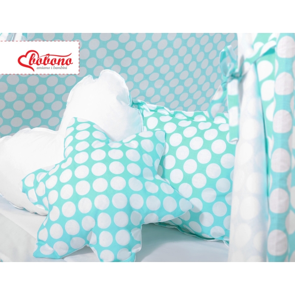 Méga Lot: Tipi pour Enfant avec Tapis de Jeu et Oreillers Turquoise