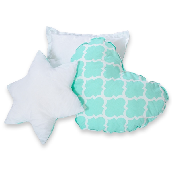Méga Set: Tipi pour Enfant avec Tapis de Jeu et Oreillers Menthe Maroc