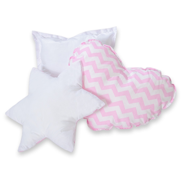 Méga Set: Tipi pour Enfant avec Tapis de Sol et Oreillers + Plumes Rose Chevron