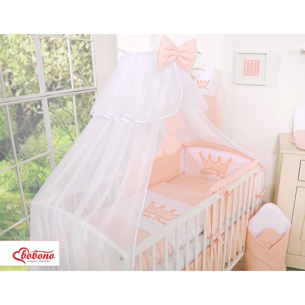 Moustiquaire de Lit Bébé Mousseline Rose Poudré Prince / Princess