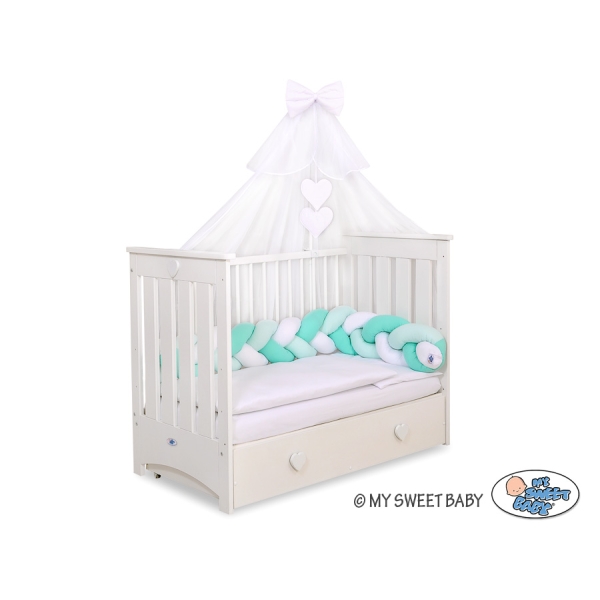 Moustiquaire en Tulle pour Lit Bébé Blanc Mousseline