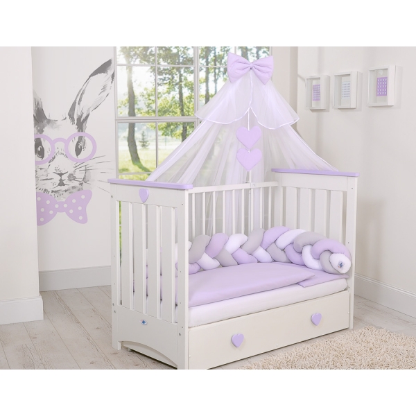 Moustiquaire en Tulle pour Lit Bébé Lila Mousseline