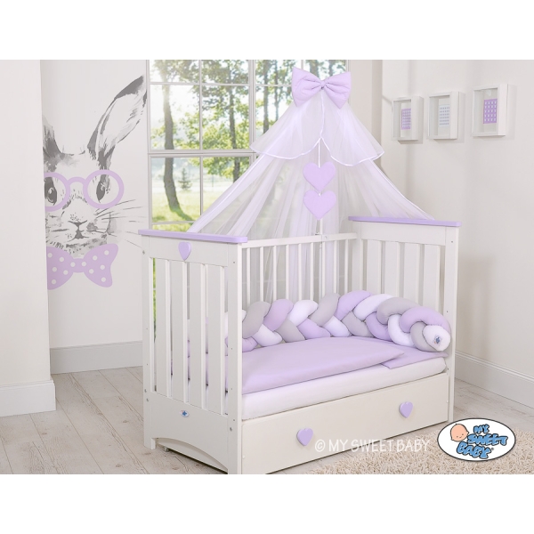Moustiquaire en Tulle pour Lit Bébé Lila Mousseline